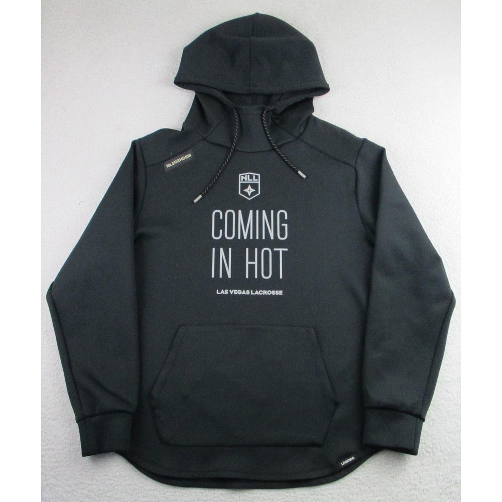 Legends Las Vegas Lacrosse Hoodie Mens Large Black NLL‎ Lacrosse Sweatshirt Tech